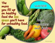 the more you fill up on healthy food